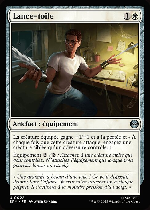Spara-ragnatele (Web-Shooters) - Marvel's Spider-Man (#22) - Illustrated by Javier Charro - Magic: The Gathering Card