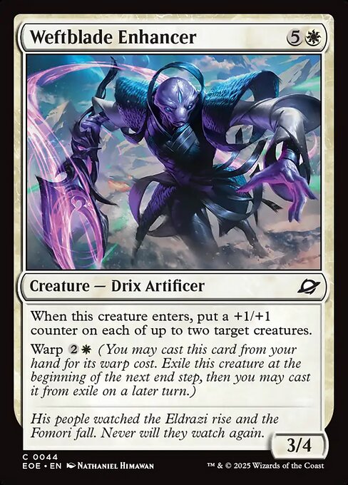 Weftblade Enhancer - Edge of Eternities Magic card