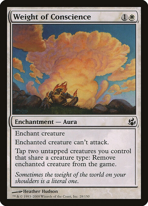 Weight of Conscience - Morningtide Magic card