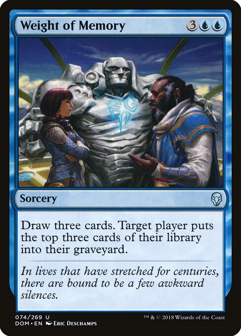 Weight of Memory - Dominaria Magic card