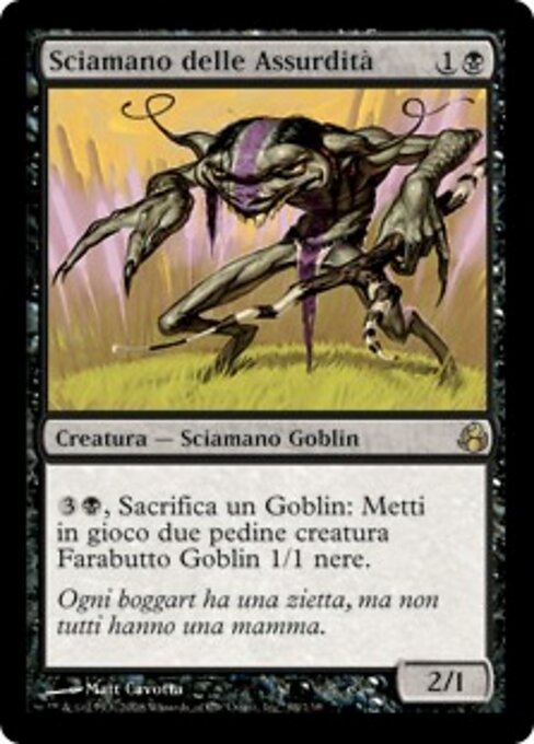 Sciamano delle Assurdità (Weirding Shaman) - Morningtide (#84) - Illustrated by Matt Cavotta - Magic: The Gathering Card