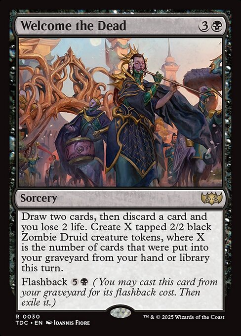 Welcome the Dead - Tarkir: Dragonstorm Commander Magic card