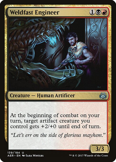 Weldfast Engineer - Aether Revolt Magic card
