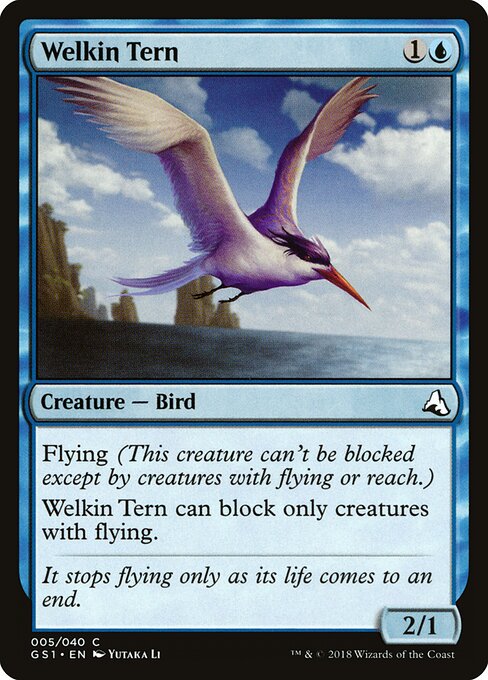 Welkin Tern - Global Series Jiang Yanggu & Mu Yanling (#5) - Illustrated by Yutaka Li - Magic: The Gathering Card