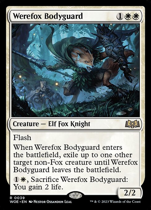 Werefox Bodyguard - Wilds of Eldraine Magic card