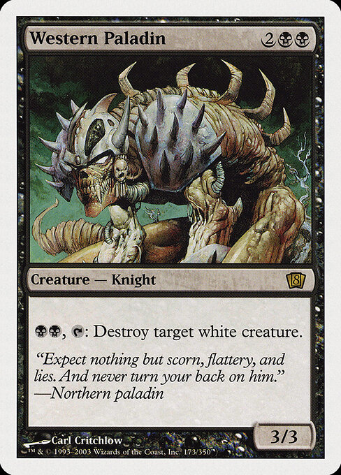 Western Paladin - Eighth Edition Magic card