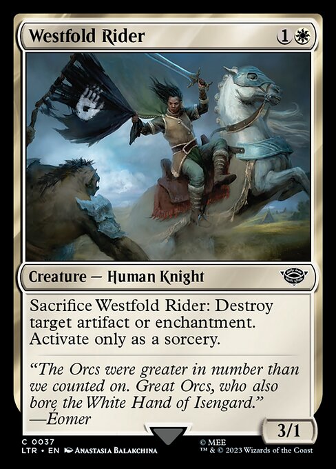 Westfold Rider - The Lord of the Rings: Tales of Middle-earth Magic card