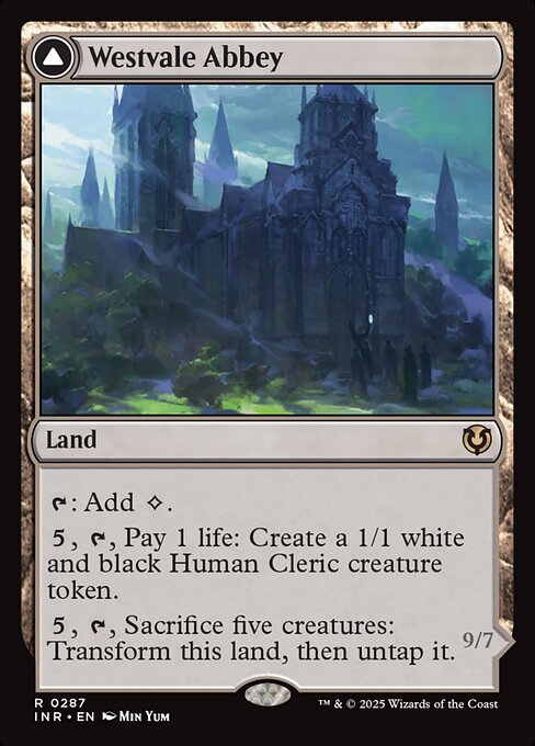 Westvale Abbey // Ormendahl, Profane Prince - Innistrad Remastered (#287) - Illustrated by Min Yum - Magic: The Gathering Card
