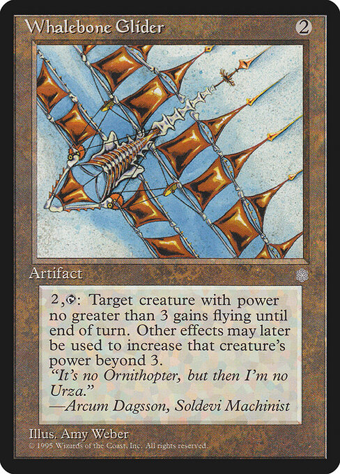 Planador de Ossos de Baleia (Whalebone Glider) - Coldsnap Theme Decks (#349) - Illustrated by Amy Weber - Magic: The Gathering Card