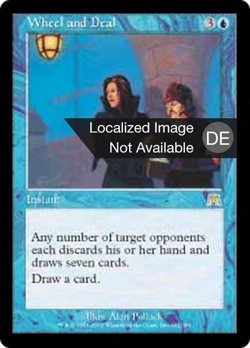 権謀術数 (Wheel and Deal) - Onslaught (#121) - Illustrated by Alan Pollack - Magic: The Gathering Card