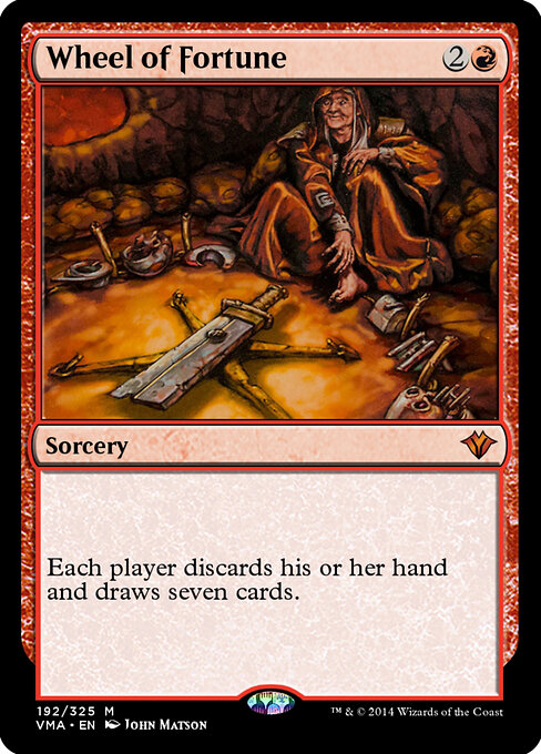 Wheel of Fortune - Vintage Masters Magic card
