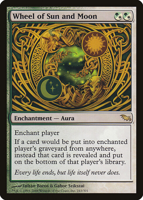 Wheel of Sun and Moon - Shadowmoor (#243) - Illustrated by Zoltan Boros & Gabor Szikszai - Magic: The Gathering Card