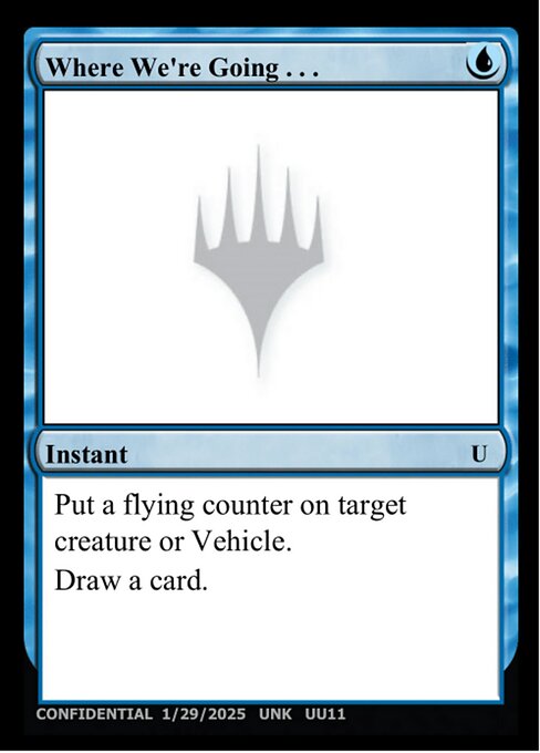 Where We're Going... - Unknown Event Magic card