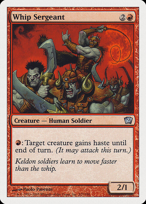 Whip Sergeant - Ninth Edition Magic card