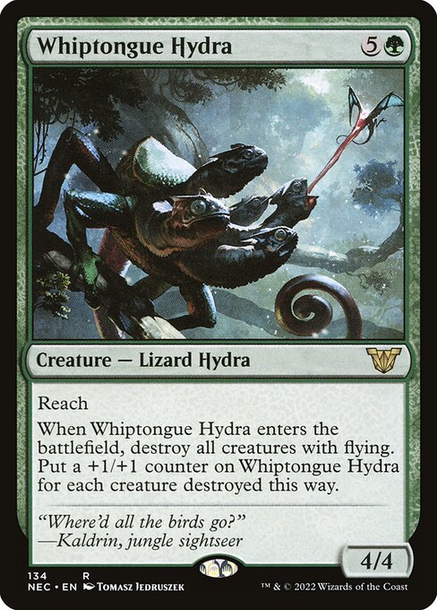 Whiptongue Hydra - Neon Dynasty Commander Magic card