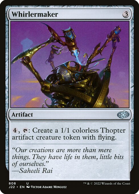 制桨机 (Whirlermaker) - Jumpstart 2022 (#808) - Illustrated by Victor Adame Minguez - Magic: The Gathering Card