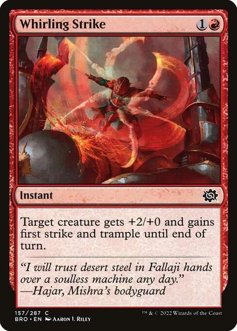 Whirling Strike - The Brothers' War Magic card
