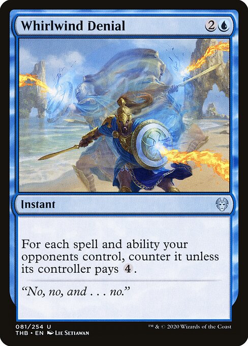 Whirlwind Denial - Theros Beyond Death (#81) - Illustrated by Lie Setiawan - Magic: The Gathering Card
