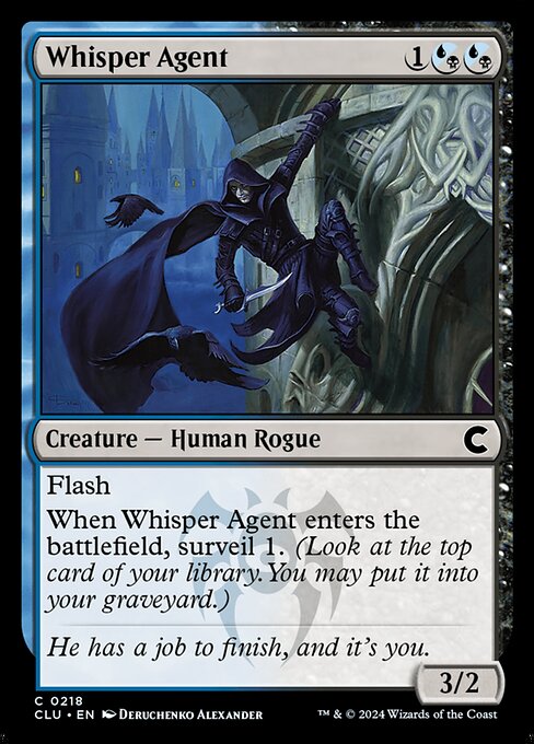 Whisper Agent - Ravnica: Clue Edition Magic card