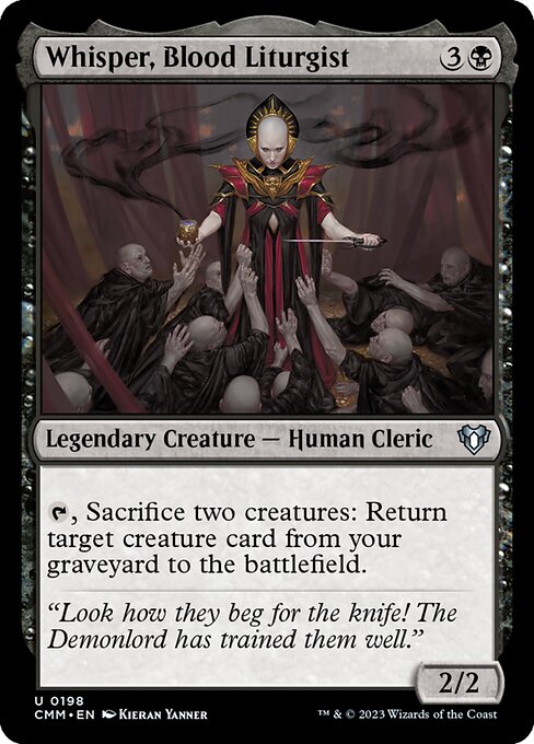 Whisper, Blood Liturgist - Commander Masters Magic card