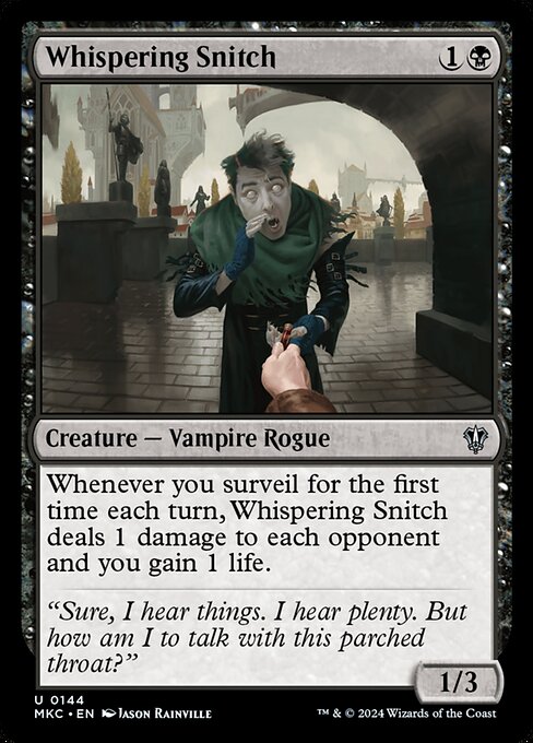 Whispering Snitch - Murders at Karlov Manor Commander Magic card