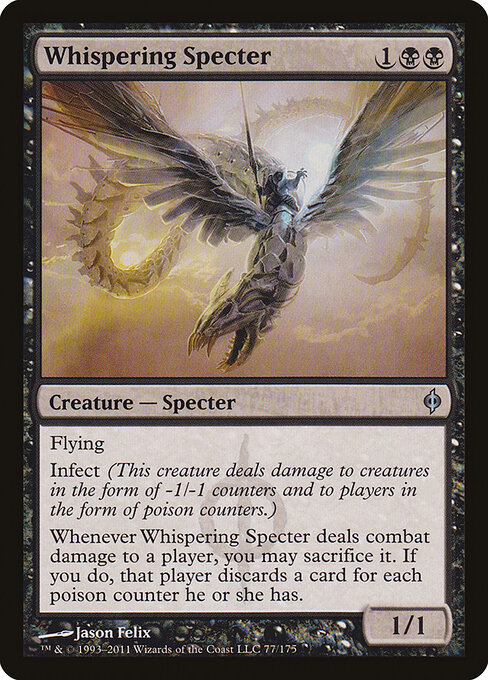 Whispering Specter - New Phyrexia Magic card