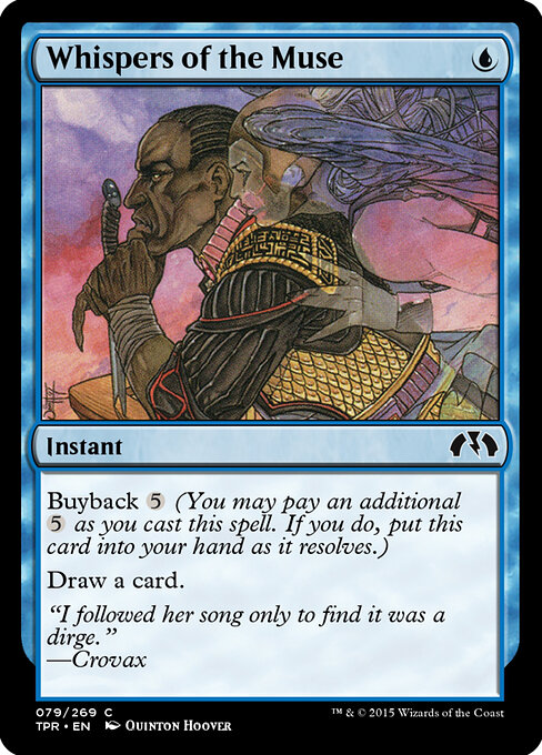 Whispers of the Muse - Tempest Remastered Magic card