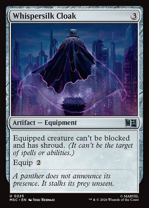 Whispersilk Cloak - Marvel Super Heroes Commander Magic card