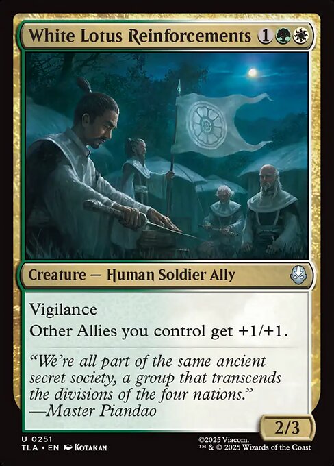 White Lotus Reinforcements - Avatar: The Last Airbender Magic card