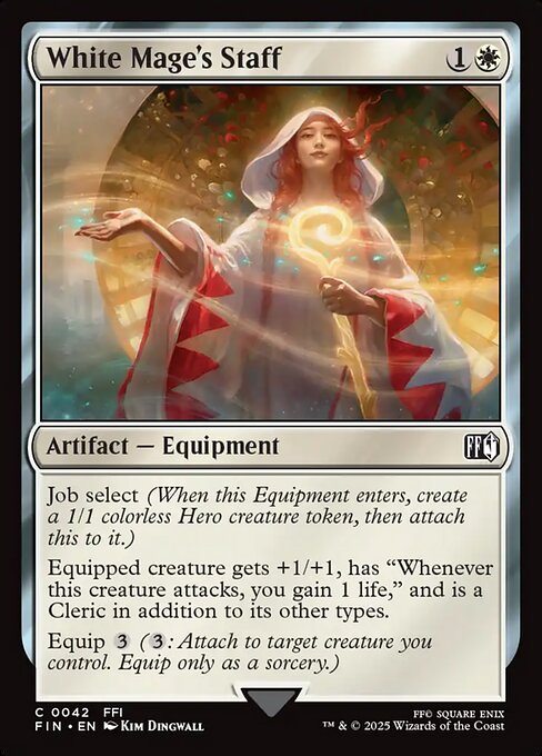 White Mage's Staff - Final Fantasy Magic card