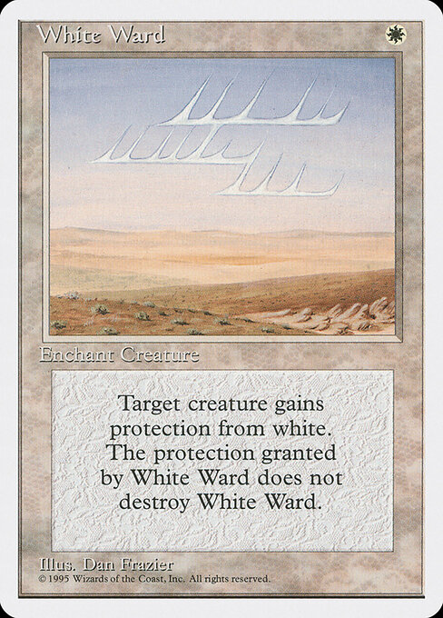 White Ward - Fourth Edition Magic card