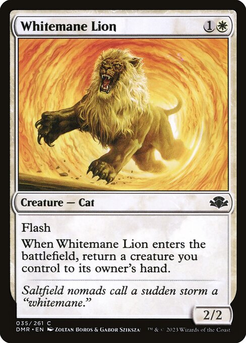 Whitemane Lion - Dominaria Remastered Magic card