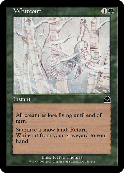 Whiteout - Masters Edition II (#185) - Illustrated by NéNé Thomas - Magic: The Gathering Card