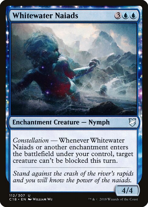 Whitewater Naiads - Commander 2018 (#112) - Illustrated by William Wu - Magic: The Gathering Card