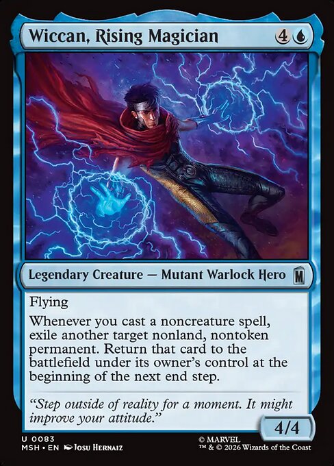 Wiccan, Rising Magician - Marvel Super Heroes Magic card