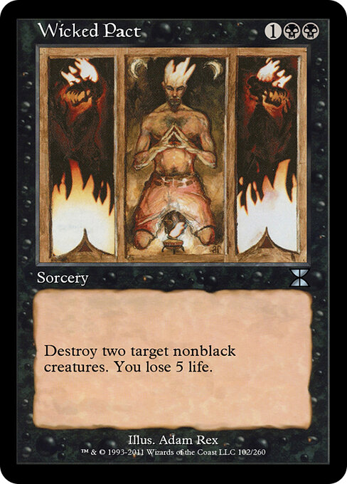 Wicked Pact - Masters Edition IV Magic card