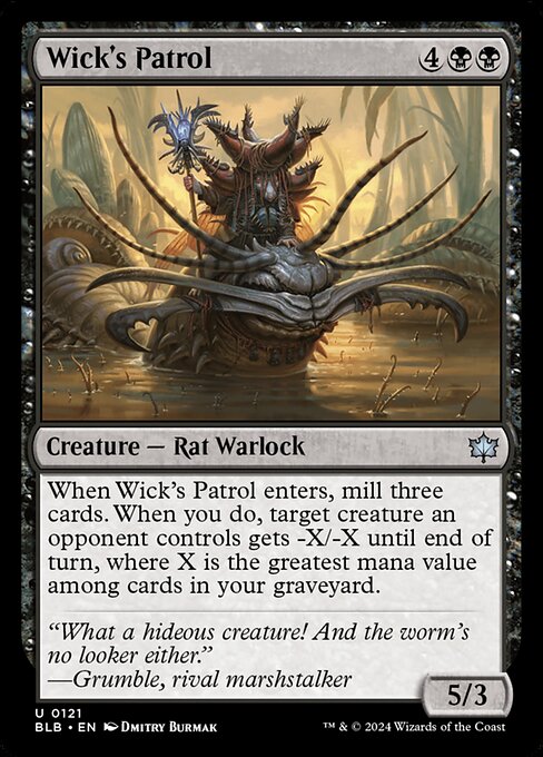 Wick's Patrol - Bloomburrow Magic card