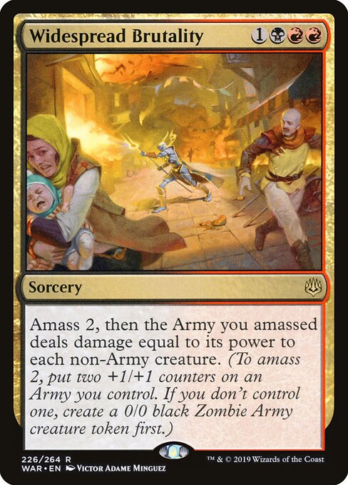 Widespread Brutality - War of the Spark Magic card
