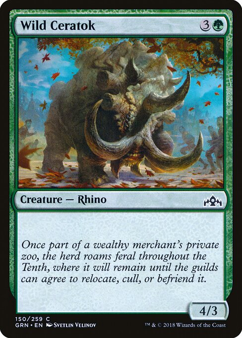 Wild Ceratok - Guilds of Ravnica Magic card