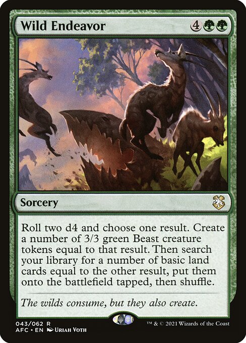 Wild Endeavor - Forgotten Realms Commander Magic card