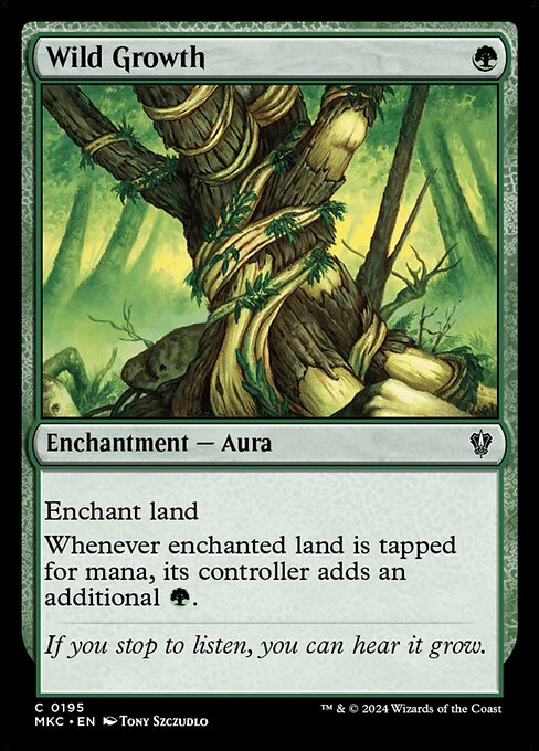 Wild Growth - Murders at Karlov Manor Commander Magic card