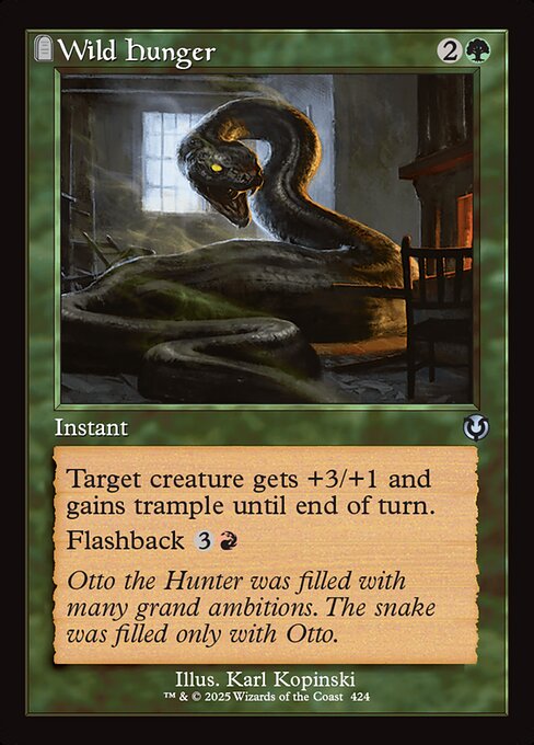 Fome Selvagem (Wild Hunger) - Dark Ascension (#132) - Illustrated by Karl Kopinski - Magic: The Gathering Card