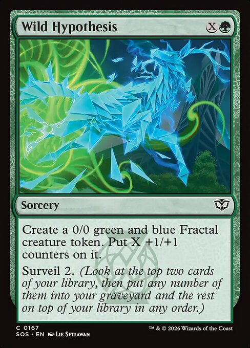 Wild Hypothesis - Secrets of Strixhaven Magic card