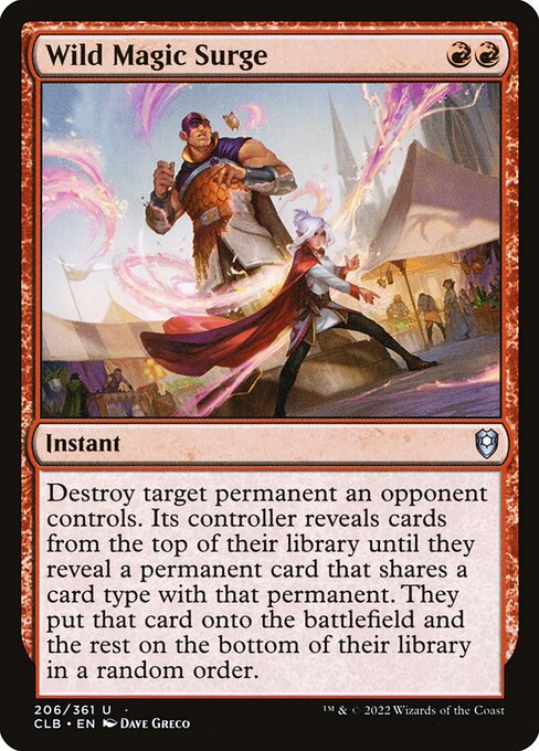 Wild Magic Surge - Commander Legends: Battle for Baldur's Gate Magic card