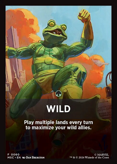Wild - Marvel Super Heroes Jumpstart Front Cards (#60) - Illustrated by Dan Brereton - Magic: The Gathering Card