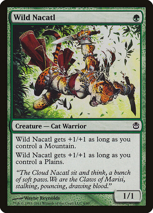 Wild Nacatl - Duel Decks: Ajani vs. Nicol Bolas Magic card