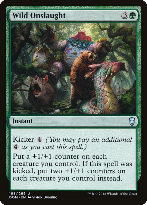 Wild Onslaught - Dominaria Magic card