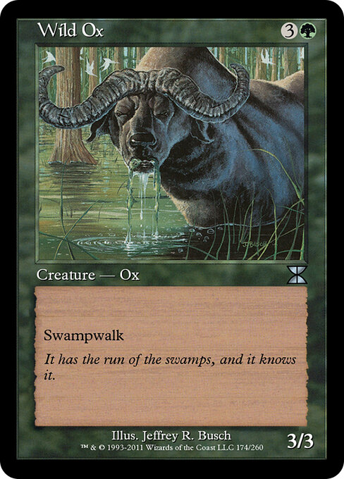 Wild Ox - Masters Edition IV (#174) - Illustrated by Jeffrey R. Busch - Magic: The Gathering Card