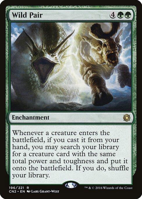 Wild Pair - Conspiracy: Take the Crown (#196) - Illustrated by Lars Grant-West - Magic: The Gathering Card