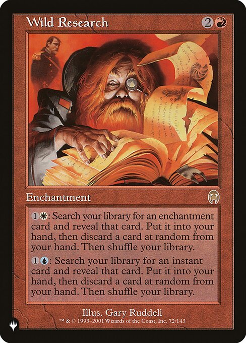 Pesquisa Selvagem (Wild Research) - Apocalypse (#72) - Illustrated by Gary Ruddell - Magic: The Gathering Card